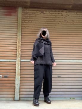 「YOiM furfur（ヨインファーファー）のアイテム」を使った、ふけみんさん（レディース・154cm）の冬コーディネート