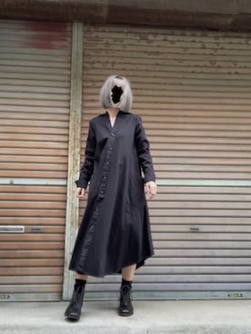 「Y's（ワイズ）のアイテム（ワンピース/ドレス）」を使った、ふけみんさん（レディース・154cm）の春コーディネート