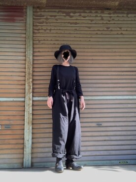 Yohji Yamamoto POUR HOMMEのサスペンダーを使った人気ファッション 
