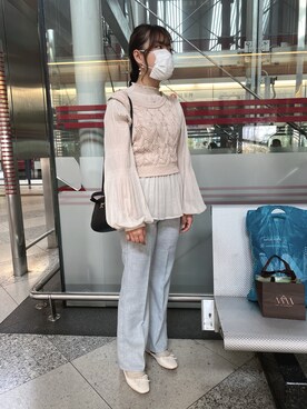 Averina Chuさん（レディース・158cm）の春コーディネート