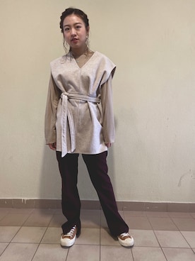 Averina Chuさん(レディース・158cm)の春コーディネート