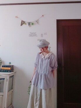 「14+（イチヨンプラス）のアイテム（アクセサリー）」を使った、mek0さん（レディース・151cm）の夏コーディネート