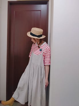 「14+（イチヨンプラス）のアイテム（アクセサリー）」を使った、mek0さん（レディース・151cm）の夏コーディネート