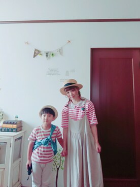 「14+（イチヨンプラス）のアイテム（アクセサリー）」を使った、mek0さん（レディース・151cm）の夏コーディネート