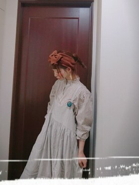 「ミカヅキモモコ（ミカヅキモモコ）のアイテム（ピアス（両耳用））」を使った、mek0さん（レディース・151cm）の秋コーディネート