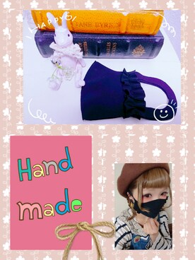 「Handmade（ハンドメイド）のアイテム（その他）」を使った、mek0さん（レディース・151cm）の秋コーディネート