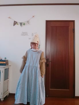 「いつもありがとうございます」｜「アイテム（ニットキャップ/ビーニー）」を使った、mek0さん（レディース・151cm）の秋コーディネート