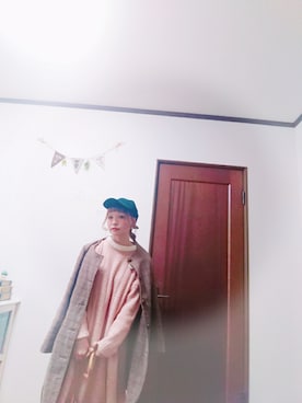 「いつもありがとうございます」｜「アイテム（ノーカラージャケット）」を使った、mek0さん（レディース・151cm）の冬コーディネート