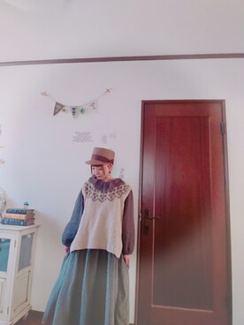 mek0さん（レディース・151cm）の冬コーディネート