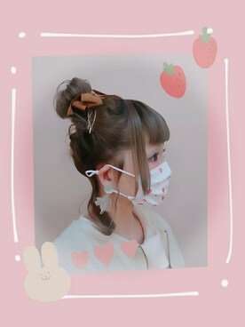 「Bleu Bleuet（ブルーブルーエ）のアイテム（その他）」を使った、mek0さん（レディース・151cm）の冬コーディネート