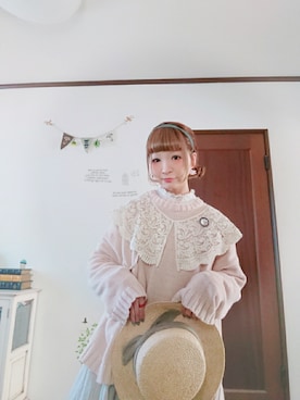 「14+（イチヨンプラス）のアイテム（アクセサリー）」を使った、mek0さん（レディース・151cm）の冬コーディネート