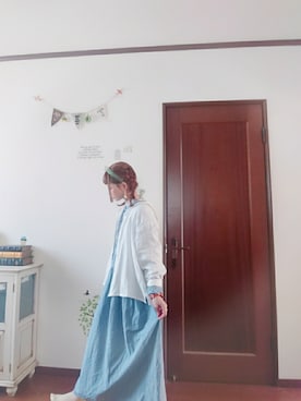 「ミカヅキモモコ（ミカヅキモモコ）のアイテム（ピアス（両耳用））」を使った、mek0さん（レディース・151cm）の春コーディネート