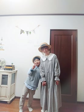 「アイテム（ベスト）」を使った、mek0さん（レディース・151cm）の春コーディネート