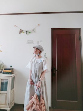 「TSUHARU by Samansa Mos2（ツハルバイサマンサモスモス）のアイテム（ワンピース/ドレス）」を使った、mek0さん（レディース・151cm）の春コーディネート