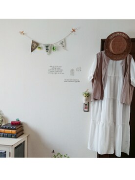 「いつもありがとうございます」｜「アイテム（シャツワンピース）」を使った、mek0さん（レディース・151cm）の夏コーディネート