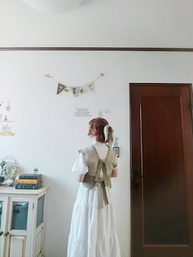 「いつもありがとうございます」｜「アイテム（シャツワンピース）」を使った、mek0さん（レディース・151cm）の夏コーディネート