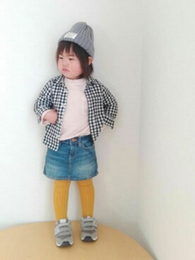 「babygap」｜「アイテム（スウェット）」を使った、nao＊*さん（キッズ・90cm）の春コーディネート