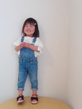 「アーバンリサーチドアーズ」｜「アイテム（オールインワン・サロペット）」を使った、nao＊*さん（キッズ・90cm）の春コーディネート