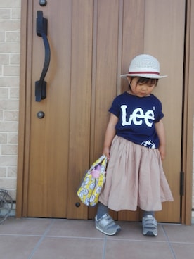 「Familiar （ファミリア）のアイテム（帽子）」を使った、nao＊*さん（キッズ・90cm）の春コーディネート