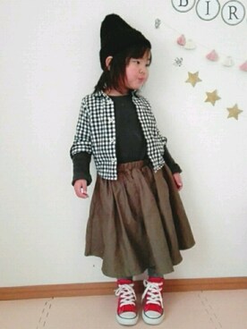 nao**さん(キッズ・100cm)の冬コーディネート