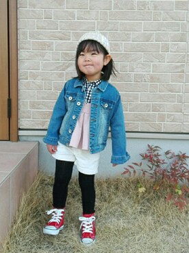 nao**さん(キッズ・100cm)の冬コーディネート