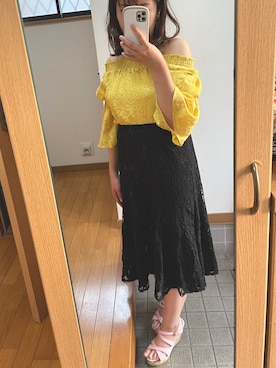 「ショッピング」｜「アイテム（その他トップス）」を使った、Ayach!さん（レディース・157cm）の春コーディネート