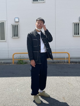 「AFFIX（表示禁止）（アフィックス）のアイテム（パンツ）」を使った、ikutoさん（メンズ・175cm）の春コーディネート