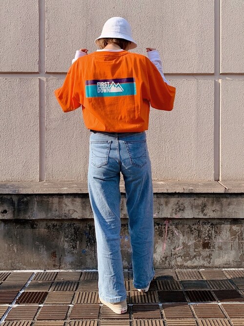 Shiori Junred 立川ルミネ First Downのtシャツ カットソーを使ったコーディネート Wear