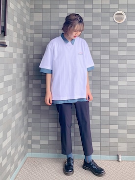 「JUNRED（ジュンレッド）のアイテム」を使った、shioriさん（レディース・164cm）の春コーディネート