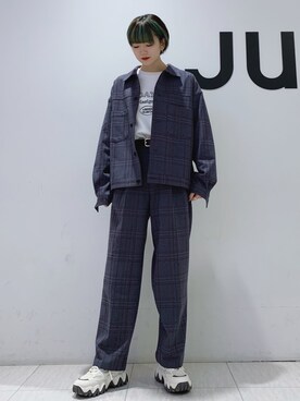 「JUNRED（ジュンレッド）のアイテム（ブルゾン）」を使った、shioriさん（レディース・164cm）の冬コーディネート