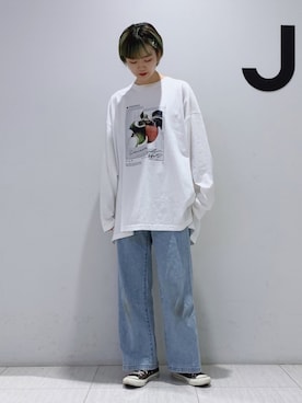 「SOMETHING（サムシング）のアイテム」を使った、shioriさん（レディース・164cm）の春コーディネート