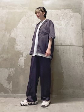 「JUNRED（ジュンレッド）のアイテム（トップス）」を使った、shioriさん（レディース・164cm）の春コーディネート