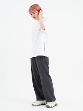 「JUNRED（ジュンレッド）のアイテム（その他パンツ）」を使った、shioriさん（レディース・164cm）の春コーディネート