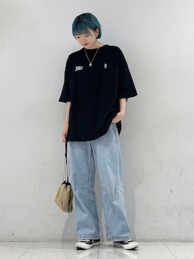 「SOMETHING（サムシング）のアイテム」を使った、shioriさん（レディース・164cm）の夏コーディネート