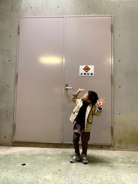 「バーバリー」｜「アイテム（ダウンジャケット/コート）」を使った、riko2673さん（キッズ・90cm）の冬コーディネート