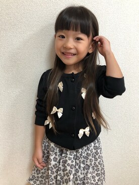 「年中」｜haru.mii.ariさん（キッズ・100cm）の秋コーディネート
