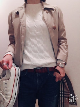 「CONVERSE（コンバース）のconverse（コンバース） ALL STAR OX（オールスターOX）（スニーカー）」を使った、みやびさん（レディース・161cm）の秋コーディネート