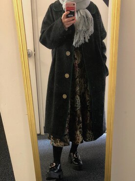 「stradivarius（ストラディバリウス）のアイテム（ローファー）」を使った、🌸さん（レディース・155cm）の冬コーディネート