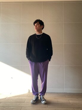 「roshell（ロシェル）のアイテム（トップス）」を使った、Takashi.e.rさん（メンズ・165cm）の秋コーディネート