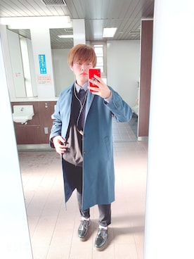 「チャイハネ（チャイハネ）のアイテム（ショルダーバッグ）」を使った、あさん（メンズ・170cm）の秋コーディネート