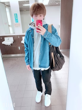 「チャイハネ（チャイハネ）のアイテム（ショルダーバッグ）」を使った、あさん（メンズ・170cm）の秋コーディネート