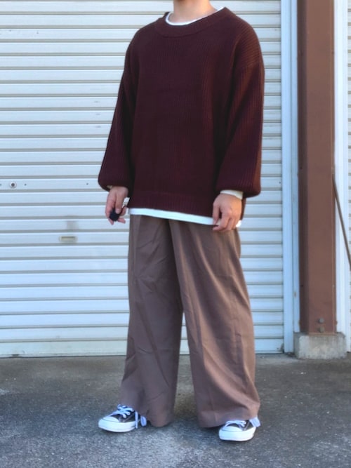 しましま Casper Johnのニット セーターを使ったコーディネート Wear