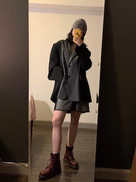 「alexanderwang（アレキサンダーワン）のアイテム（帽子）」を使った、热嘻嘻さん（レディース・165cm）の春コーディネート