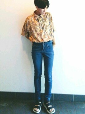 裕輔さん（レディース・161cm）の春コーディネート