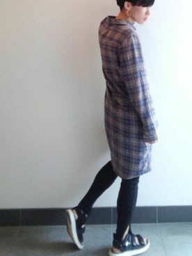 「rps（アールピーエス）のアイテム（レッグウェア）」を使った、裕輔さん（レディース・161cm）の夏コーディネート