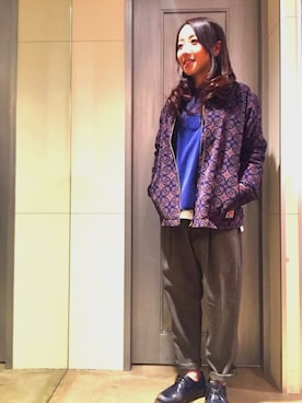 「BEN DAVIS（ベンデイビス）のアイテム（ジャケット/アウター）」を使った、SAYAKAさん（レディース・159cm）の冬コーディネート