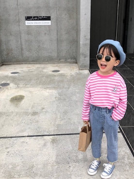「学校こーで」｜Little.cさん（キッズ・110cm）の秋コーディネート