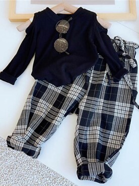 「2020秋チェッカーず」｜Little.cさん（キッズ・130cm）の秋コーディネート