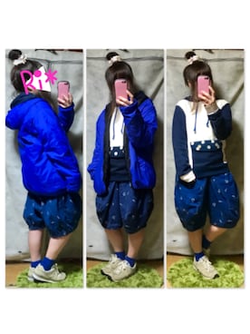 「tk.TAKEO KIKUCHI（ティーケータケオキクチ）のアイテム（ジャケット/アウター）」を使った、Ri*さん（レディース・152cm）の春コーディネート