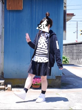 「aiko」｜「アイテム（ジャケット/アウター）」を使った、Ri*さん（レディース・152cm）の春コーディネート